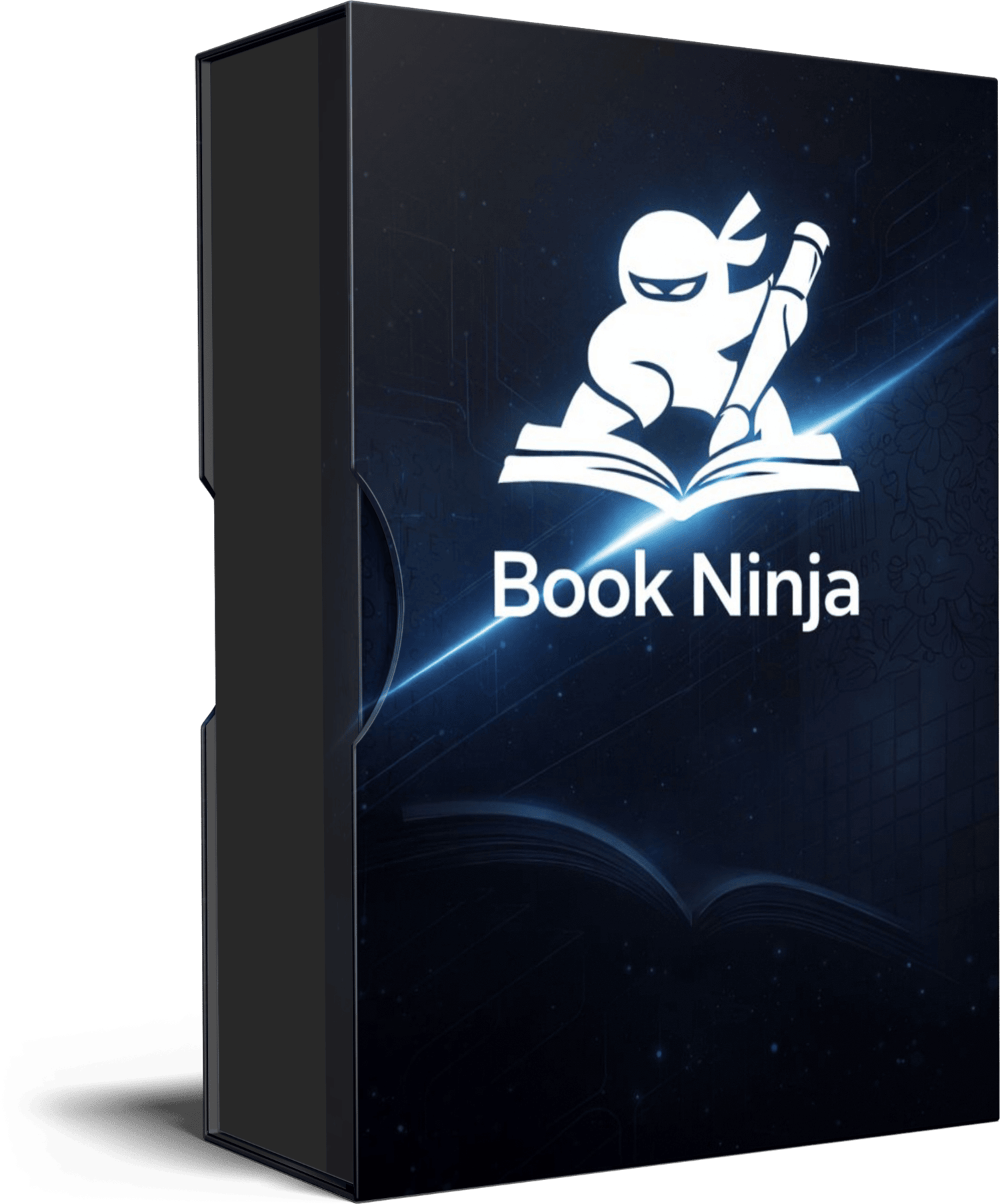 Book Ninja AI software box for creating and publishing Amazon KDP books without writing